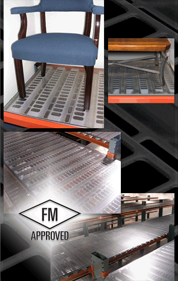 Punch Deck Plus for rack storage of furniture in a sprinklered environment
